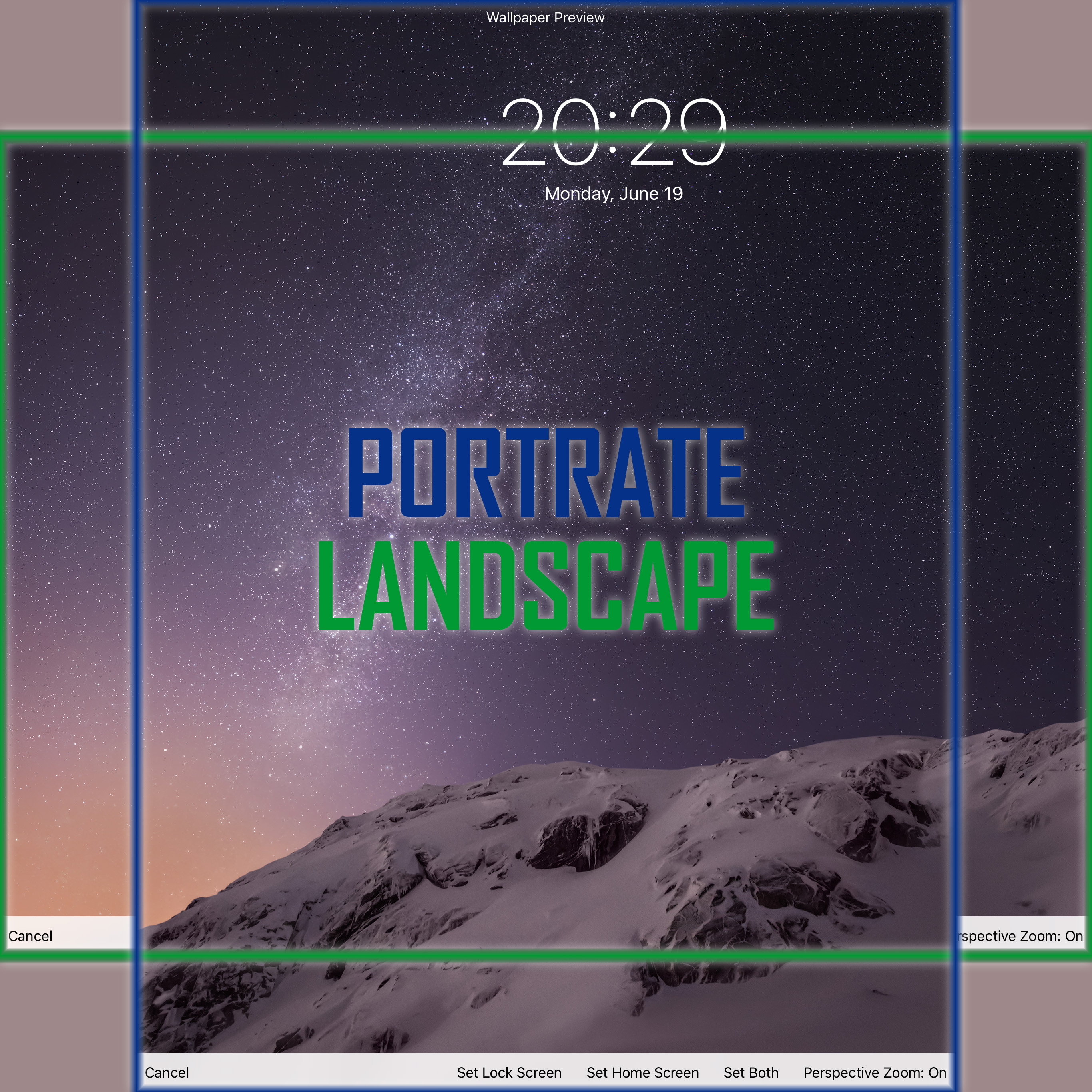 Zoom wallpaper when change orientation la… Apple Community