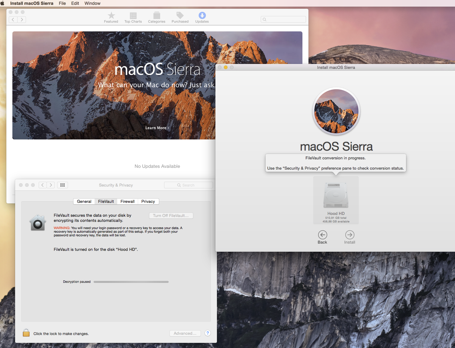 macOS Sierra requires FileVault - Apple Community