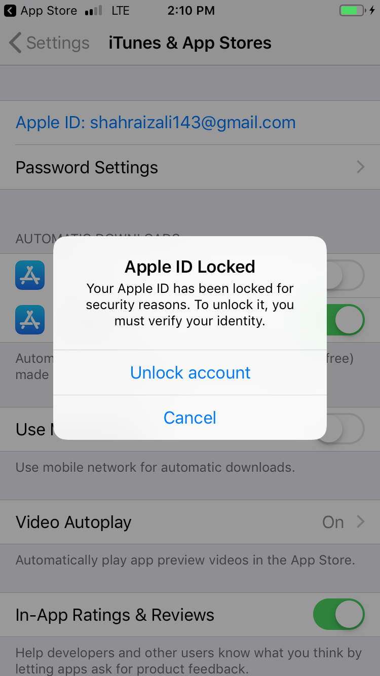 Is Gmail password the same as Apple ID?