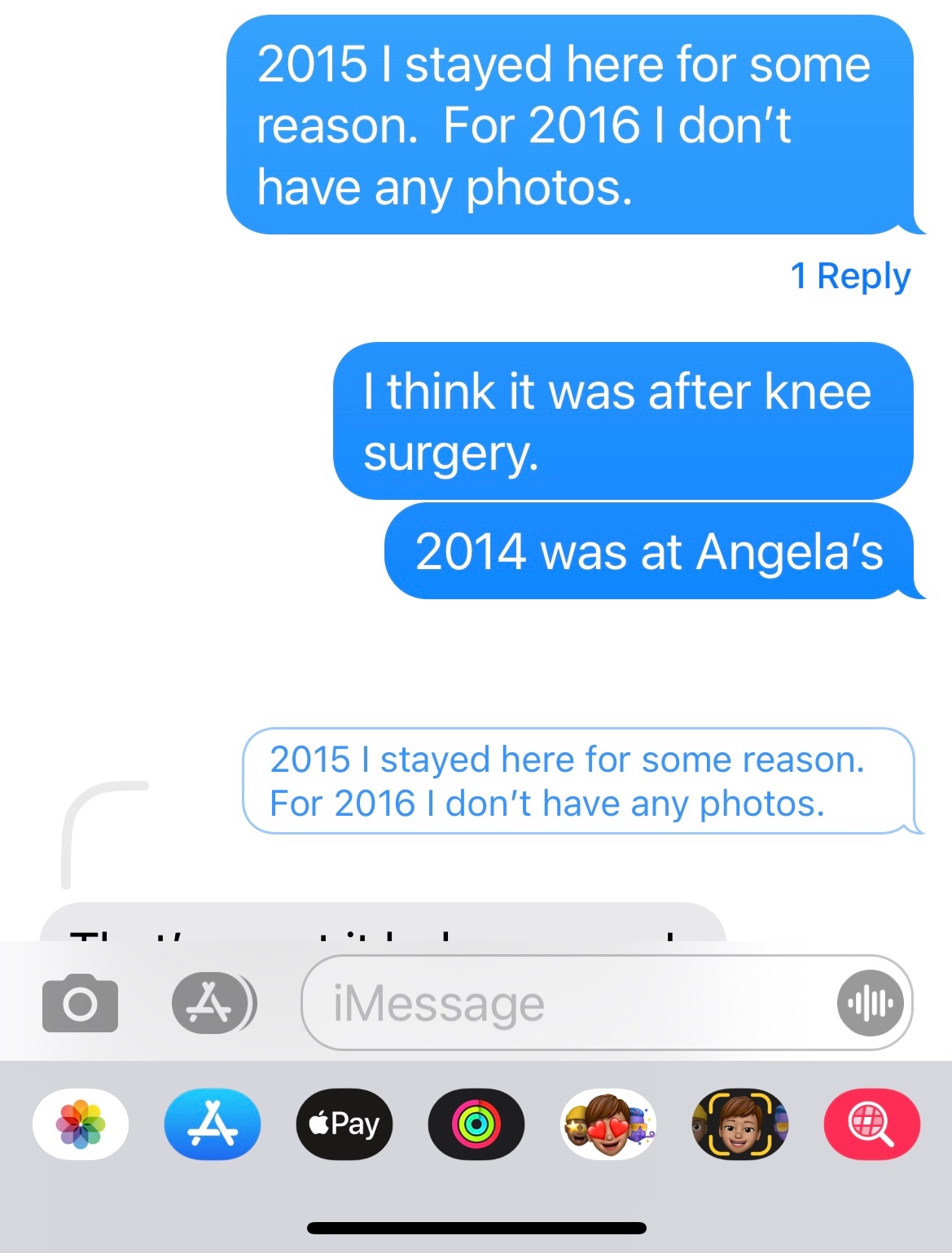 Why Do Some Text Messages Reduce In Font Apple Community