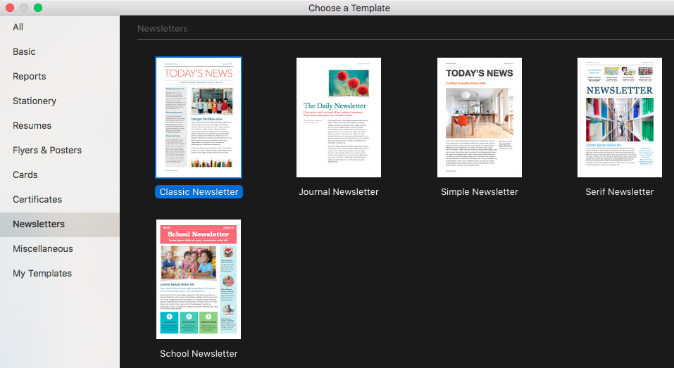 can Pages be used to create a newsletter - Apple Community