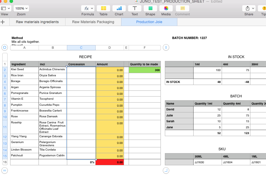 inventory system with numbers - Apple Community