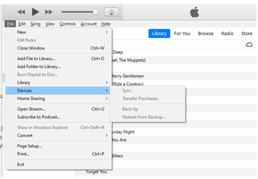 device not showing in itunes on laptop (c… - Apple Community