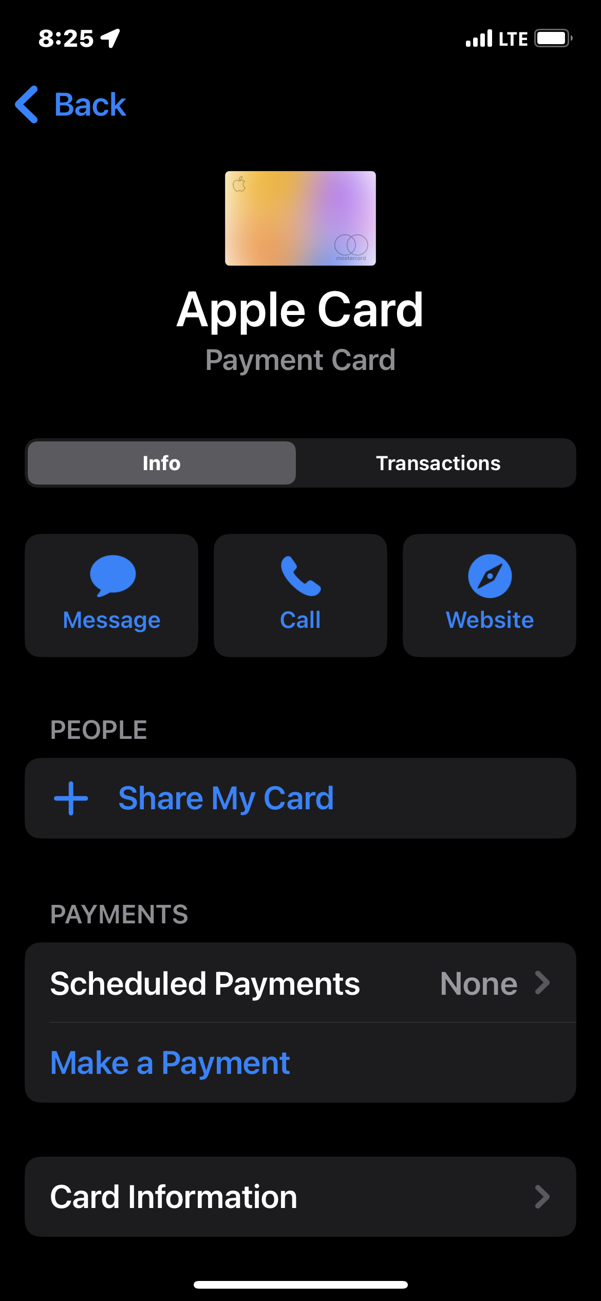 When I go to my Apple Card screen there i… Apple Community