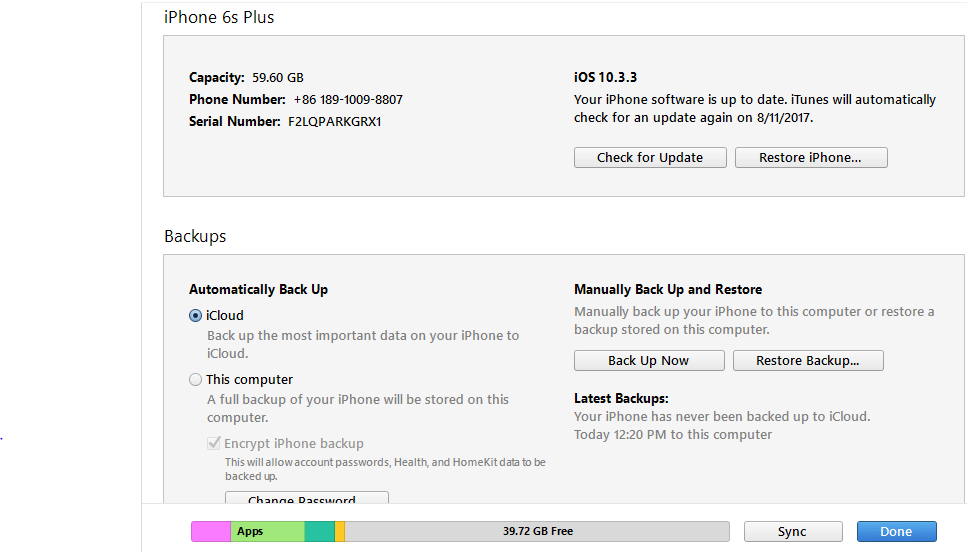 iphone has never been backed up to icloud - Apple Community