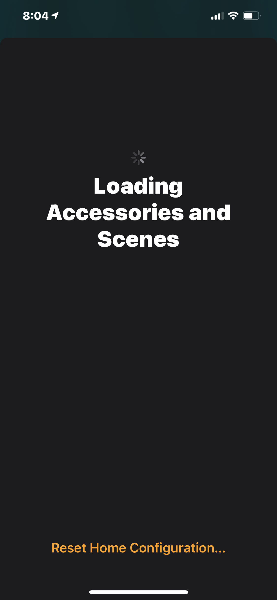 HomeKit is stuck on loading accessories a… Apple Community