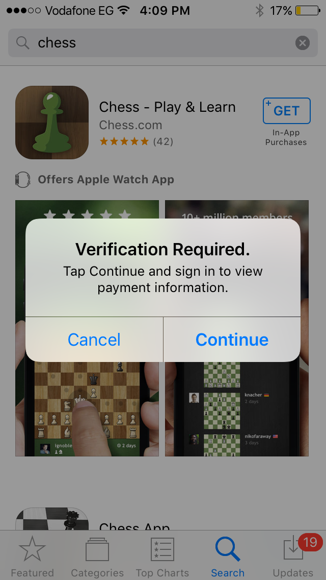 Verification Required Error - Apple Community