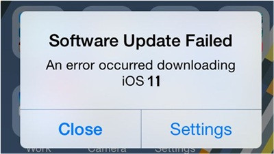 Software Update Failed An Error Occurre Apple Community