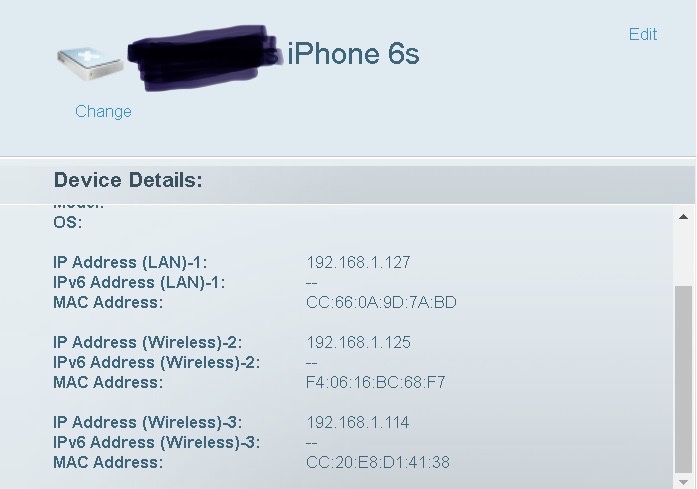 Jeg har erkendt det Fortolke finansiel iPhone 6s Home Router shows Device having… - Apple Community