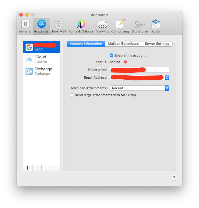 Mac Mail App Status Not Connecting To Server