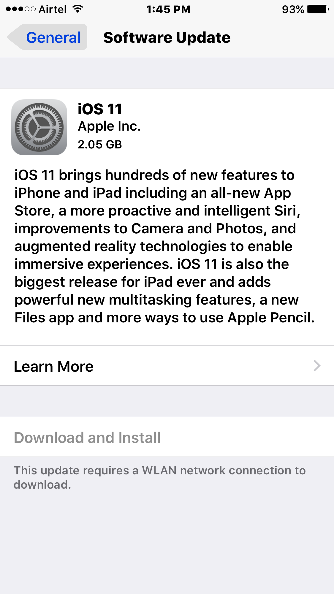 I Cant Upgrade My IOS To 11 May I Know Th… - Apple Community