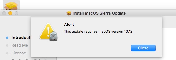 This software requires macos version 10.12.0 or later