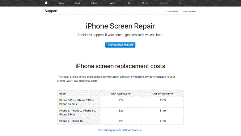 IPhone Screen Repair - Apple Community