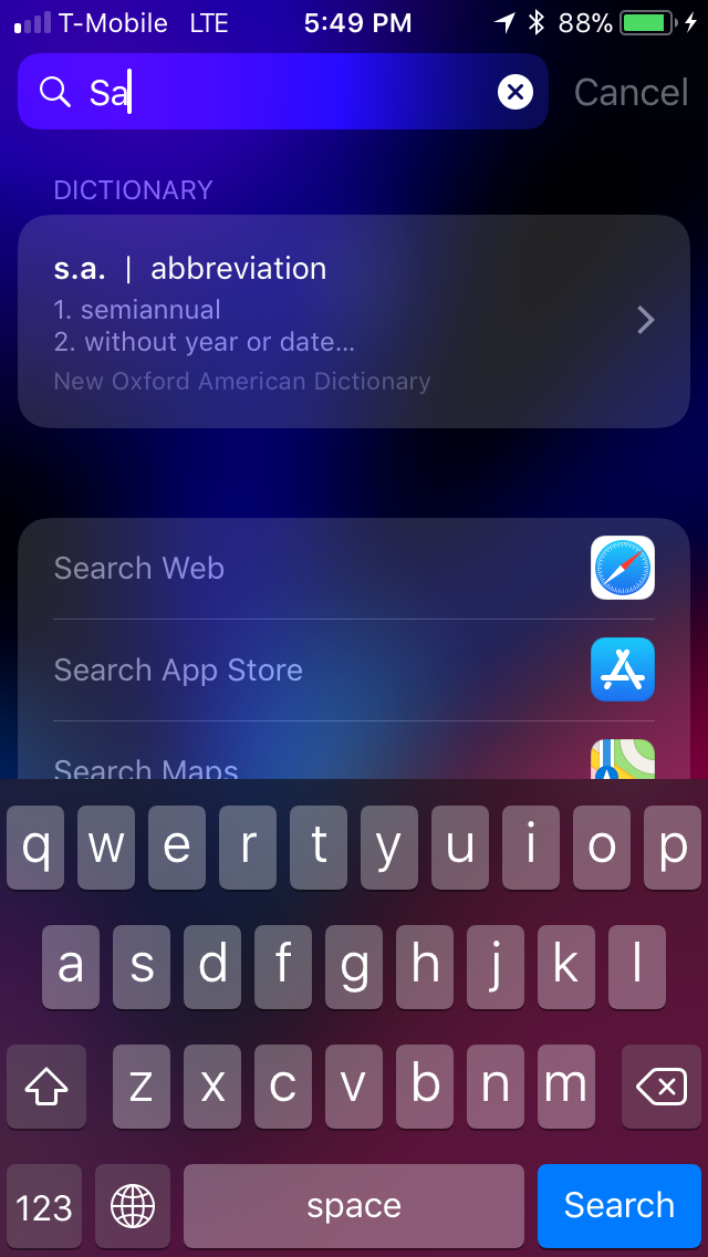 How do I disable "Dictionary" results in … - Apple Community
