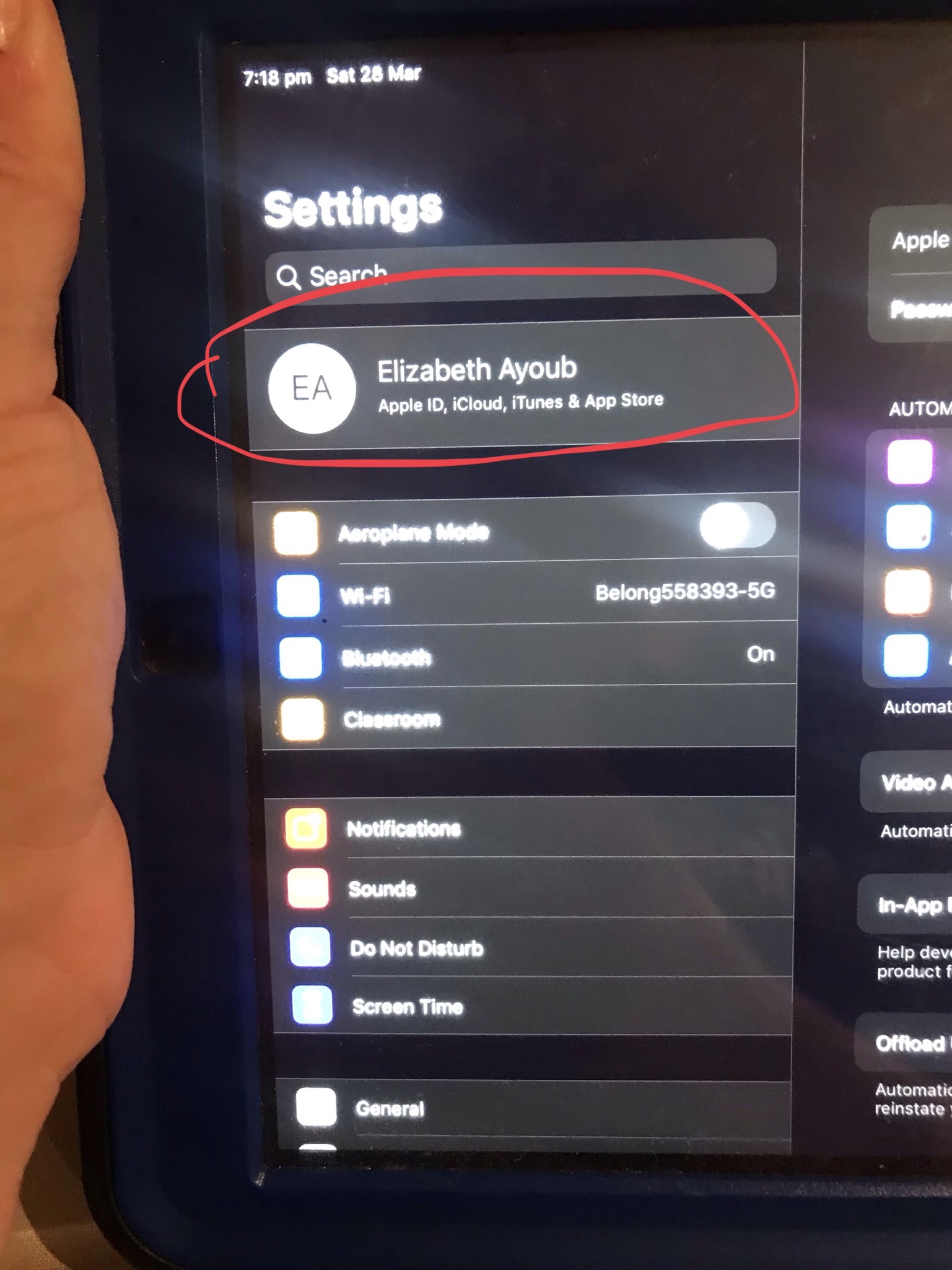 Settings greyed out on ipad Apple Community