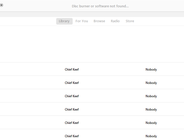 disc burner or software not found Apple Community