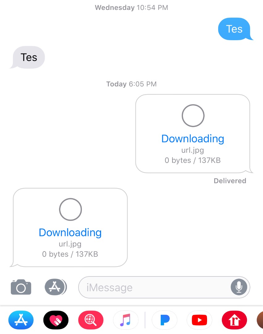 tap to download imessage