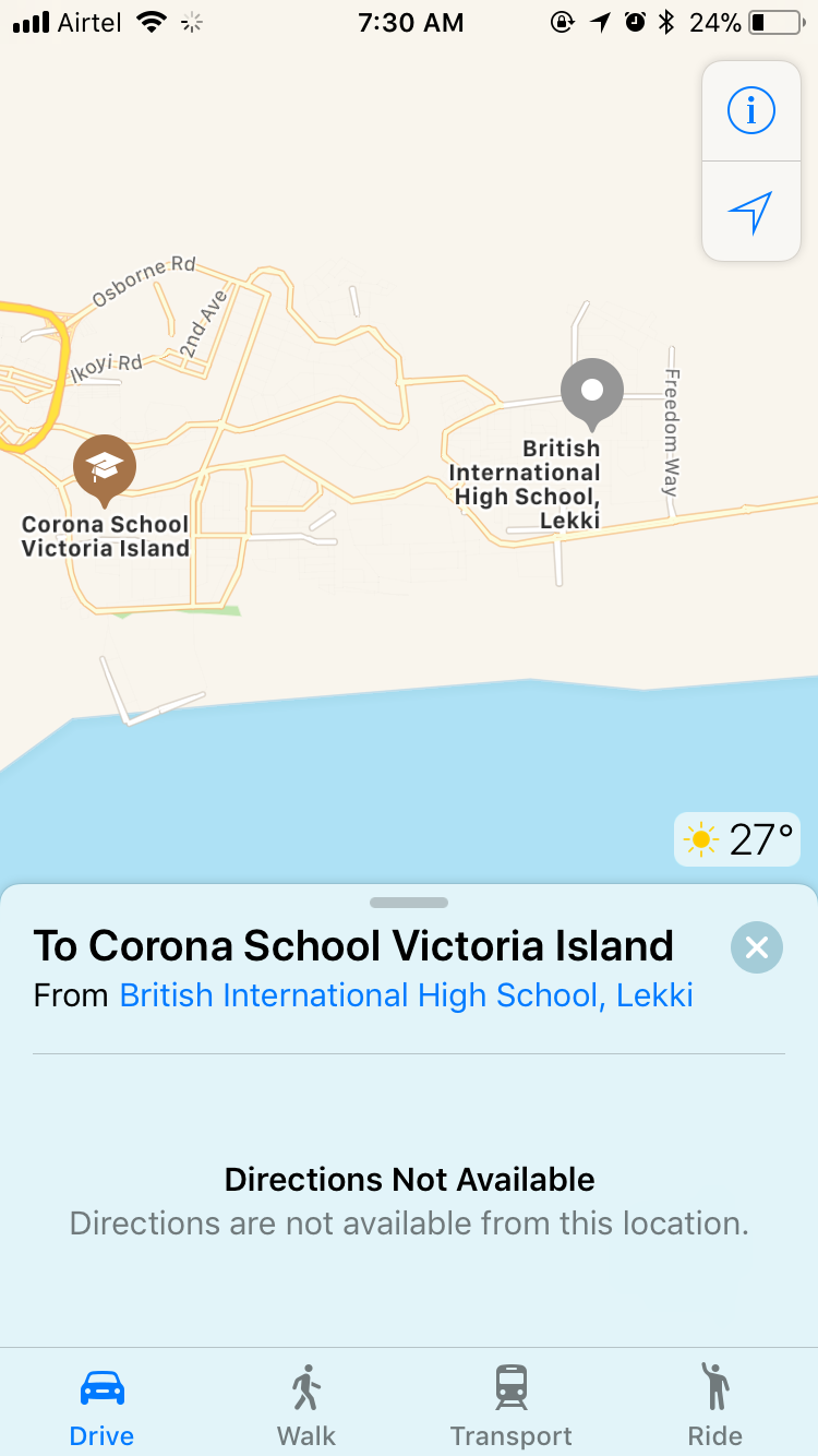 Directions Not Available From This Location Apple Map Keeps Saying Directions Not Ava… - Apple Community