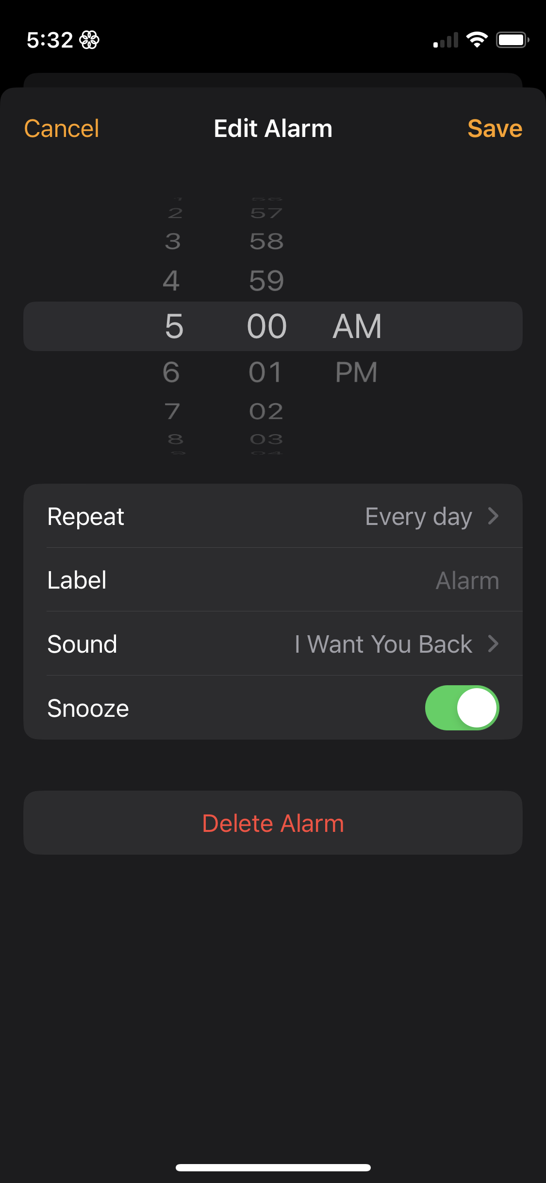 Alarm sounds Apple Community