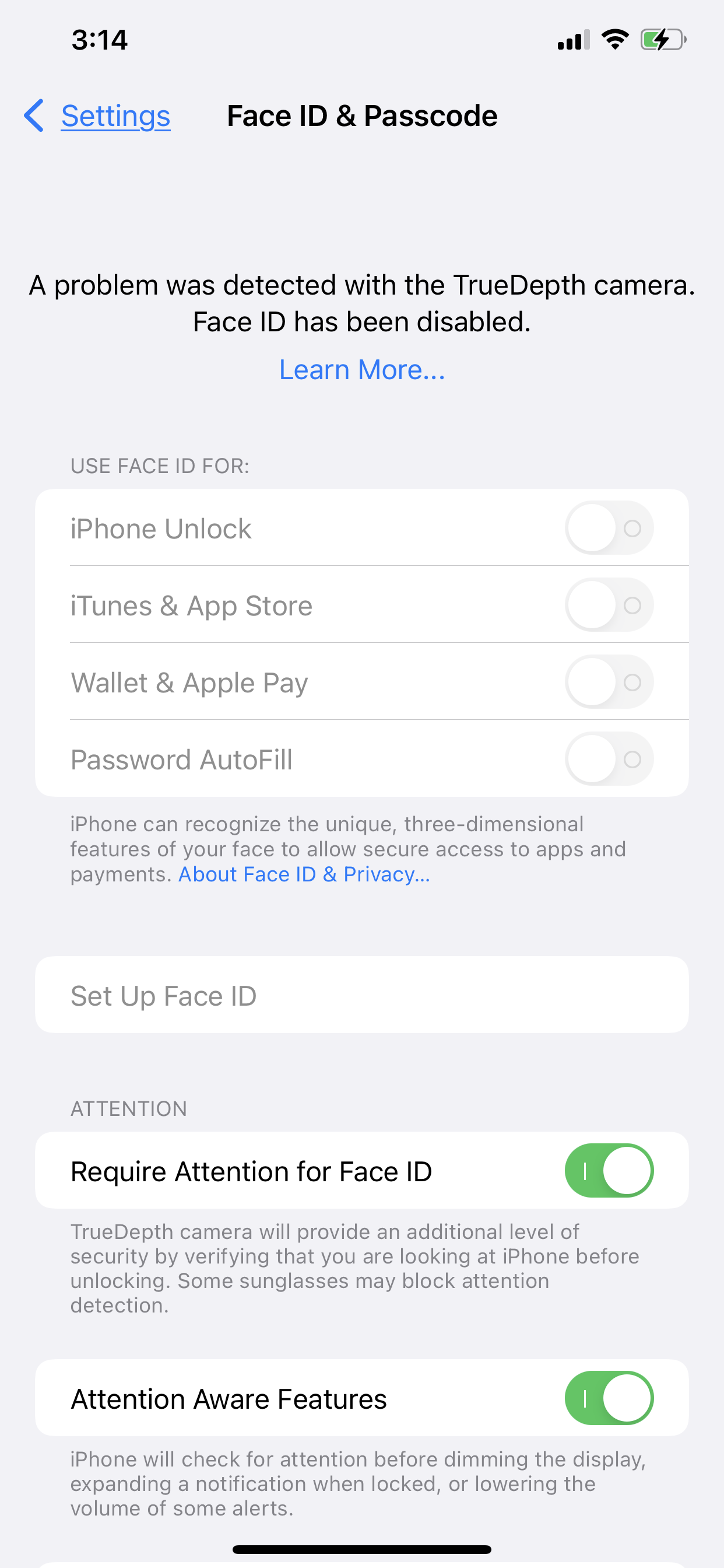 A problem was detected with the TrueDepth… Apple Community