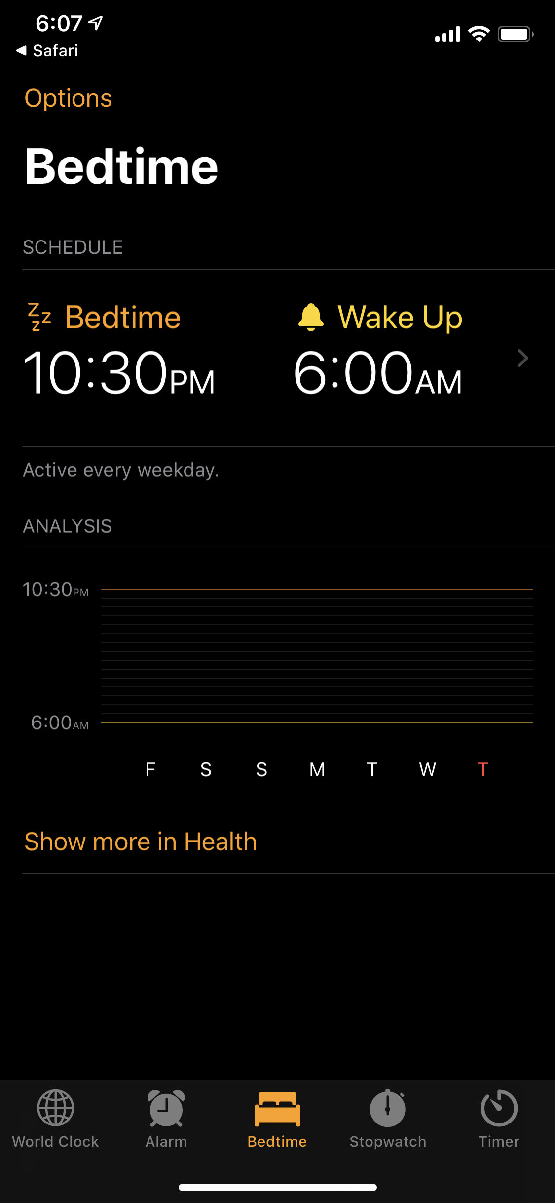 Bedtime feature not working but turned ON Apple Community