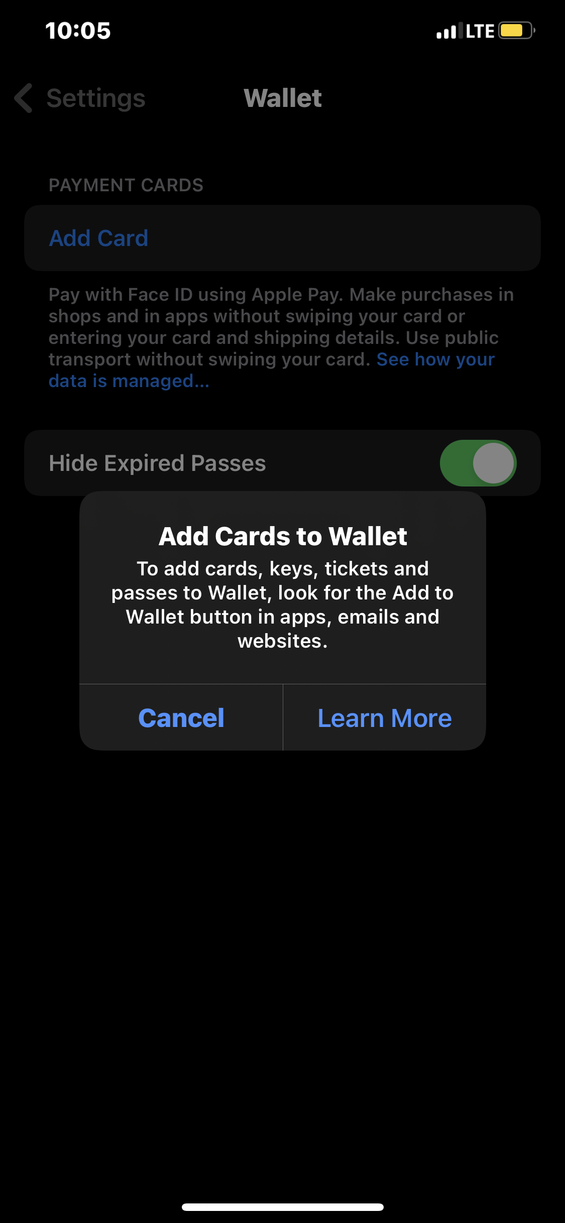 I cannot add my card to wallet Apple Community