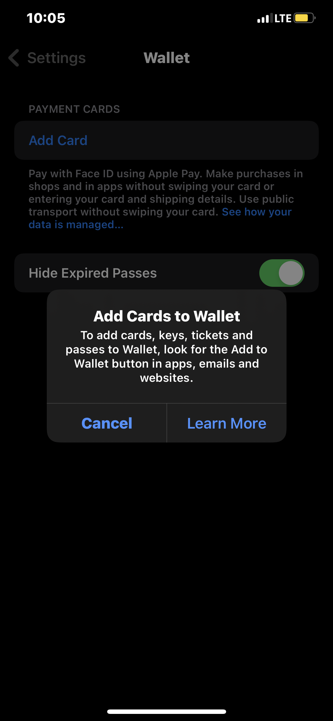 I Cannot Add My Card To Wallet - Apple Community