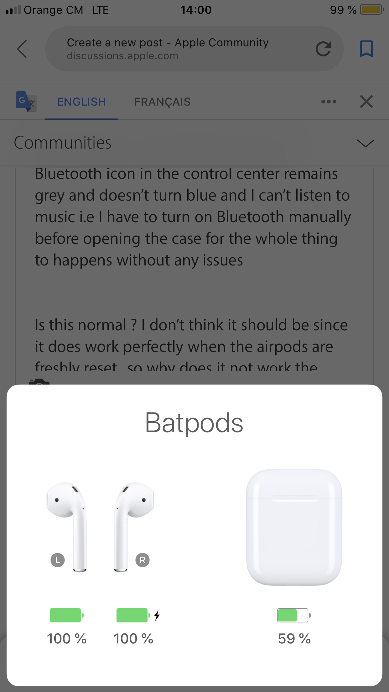 Issue With My Airpods Apple Community