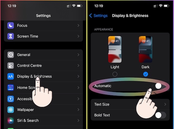 How to turn off online auto brightness apple watch