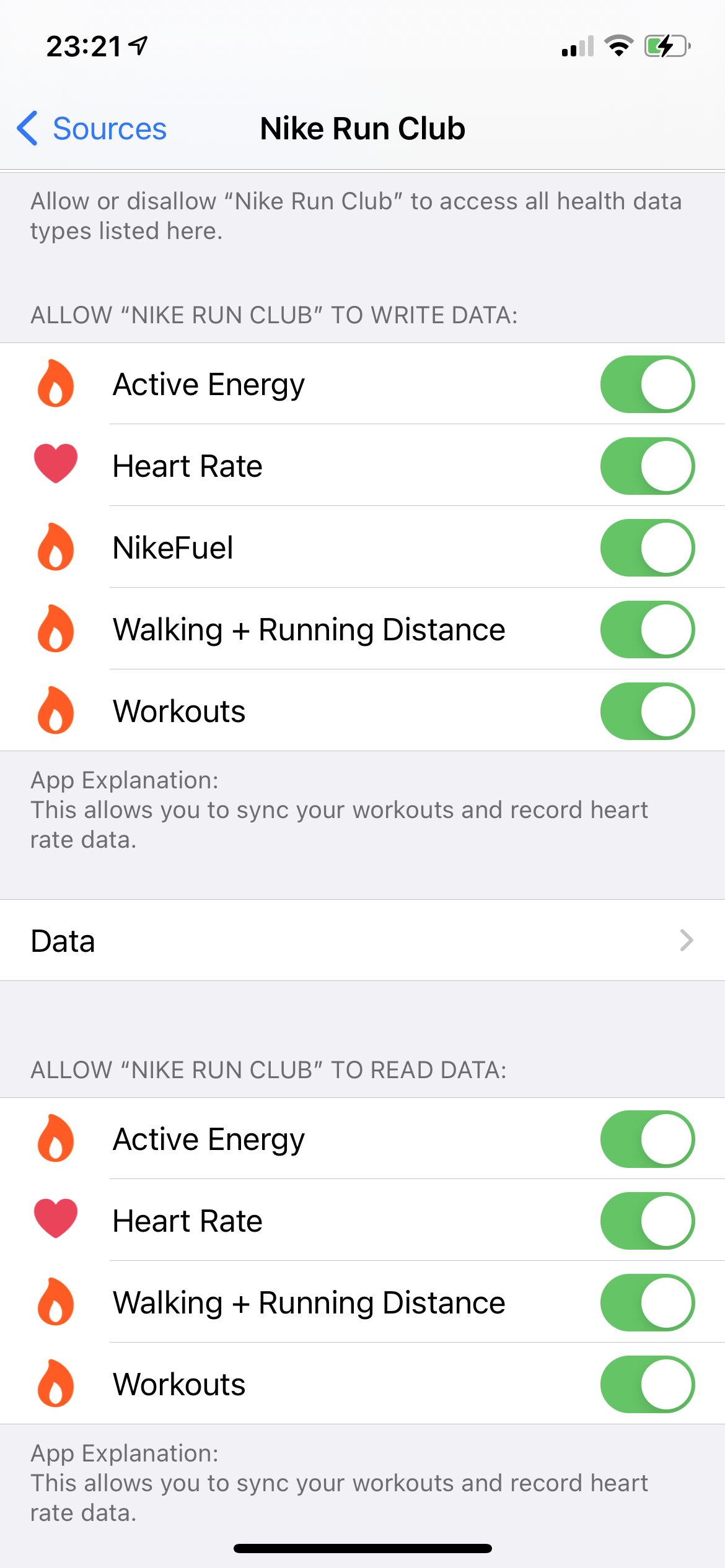 nike run club sync with activity app