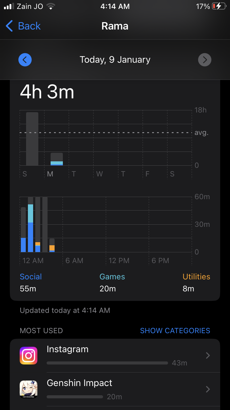 Screen time issues/gray bars - Apple Community