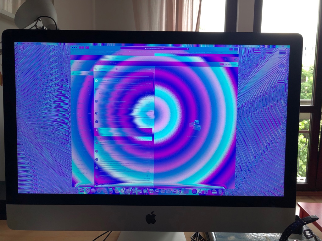 Inverted colors and distorted image on im… Apple Community
