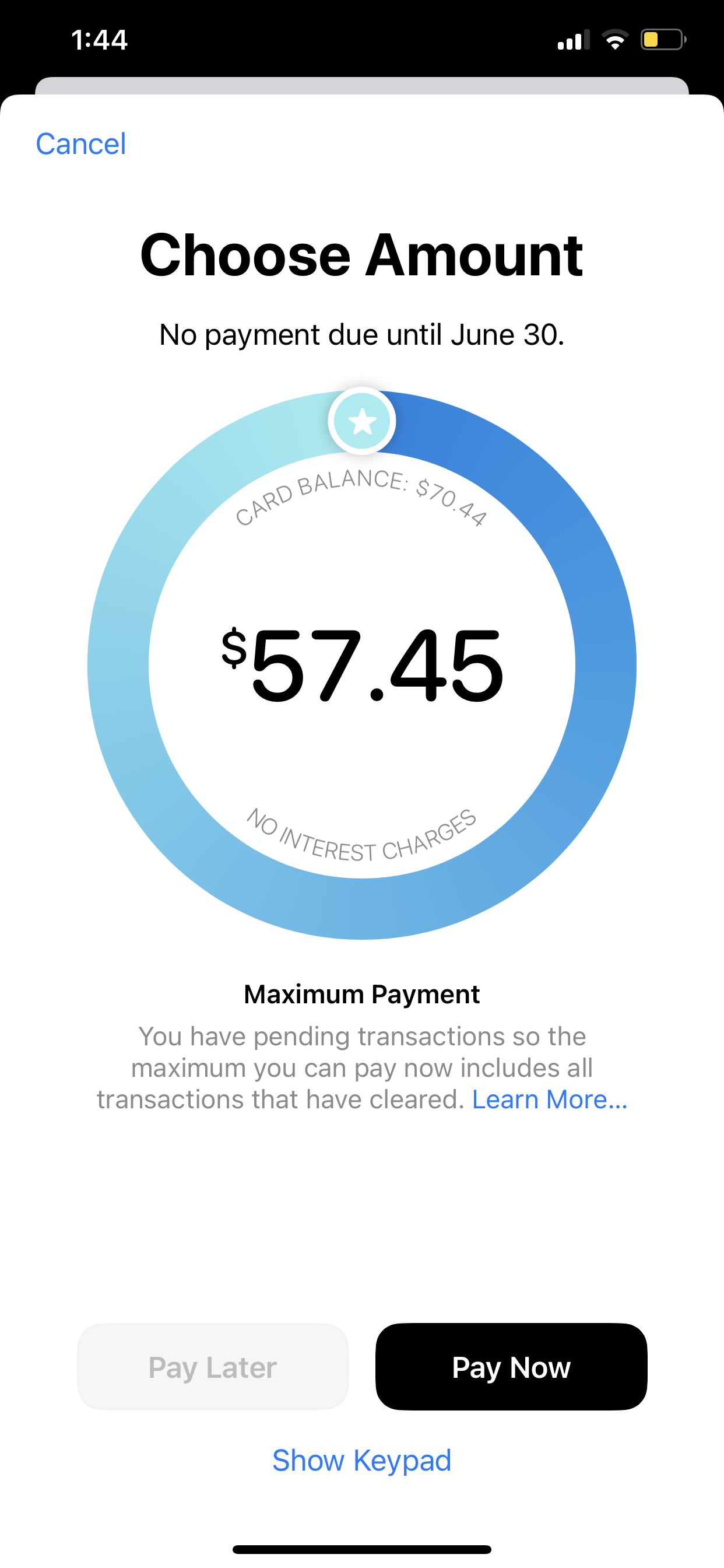 Payless sales card balance