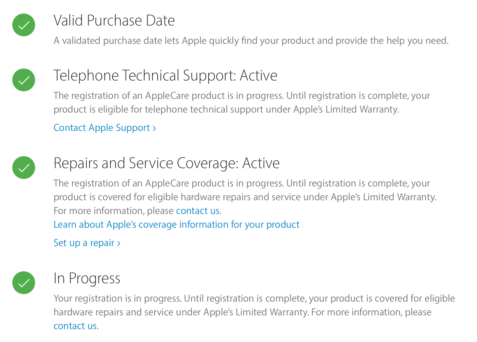 parilla Ru alguna cosa Did not receive Proof of Coverage for App… - Apple Community