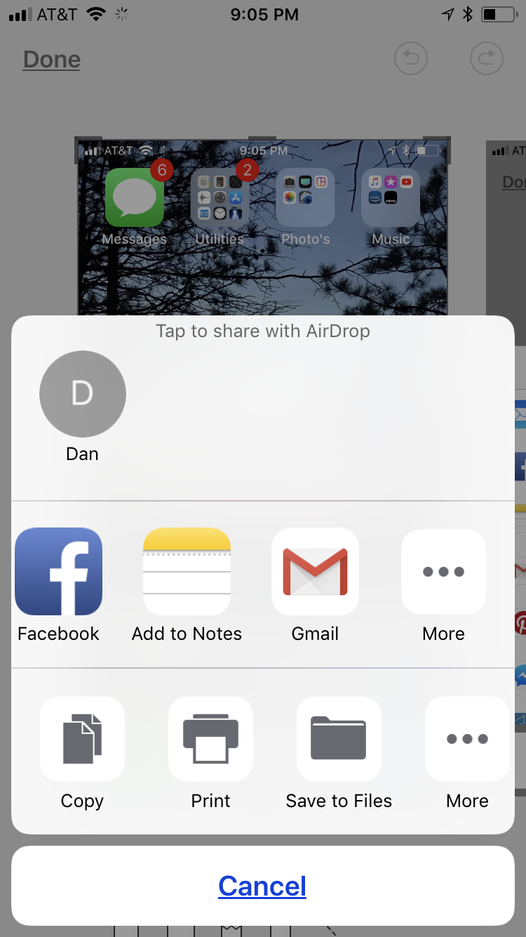 Why Can I not send screenshots to message… - Apple Community