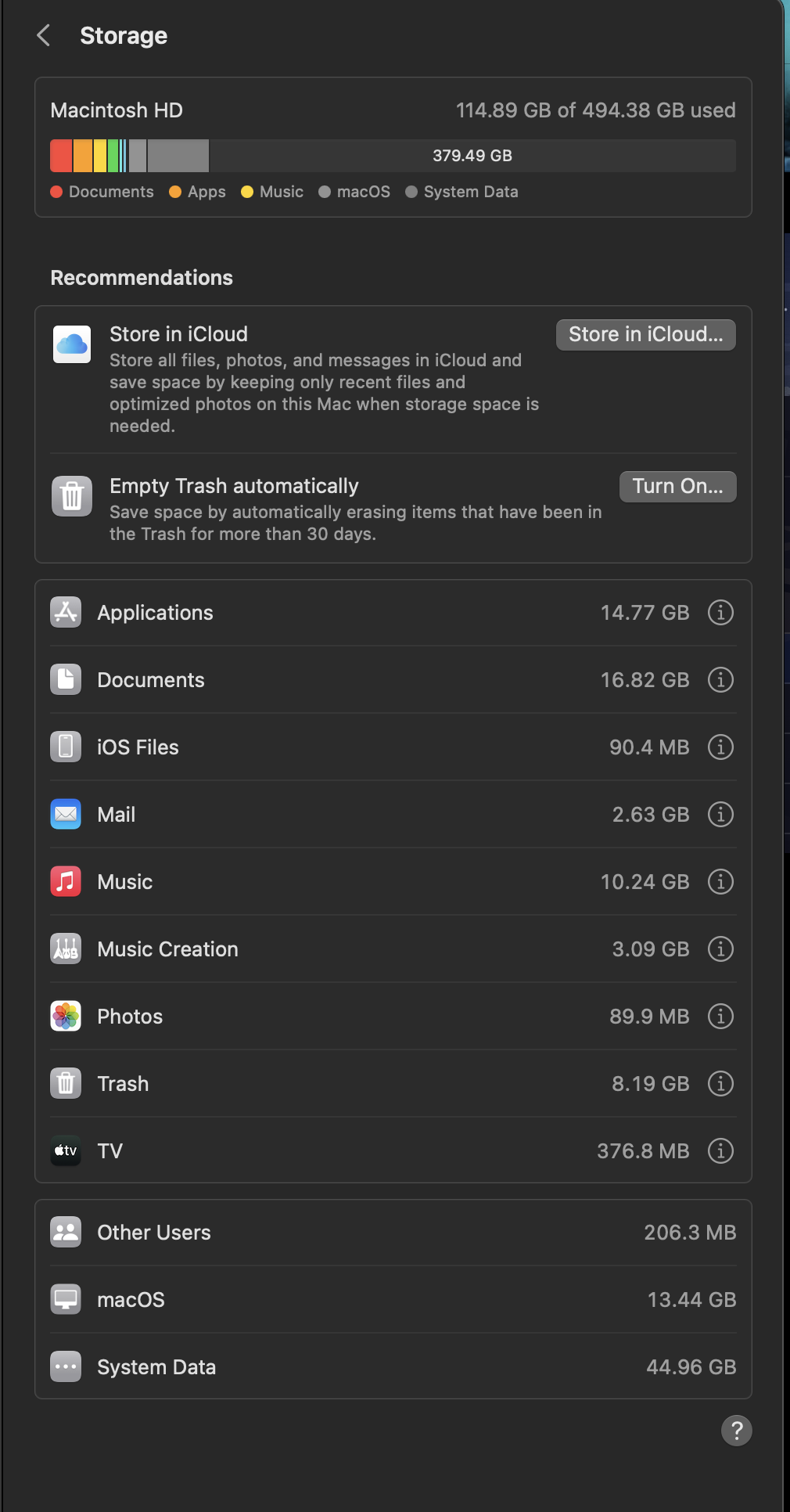 How to delete some of this stuff in Stora… Apple Community
