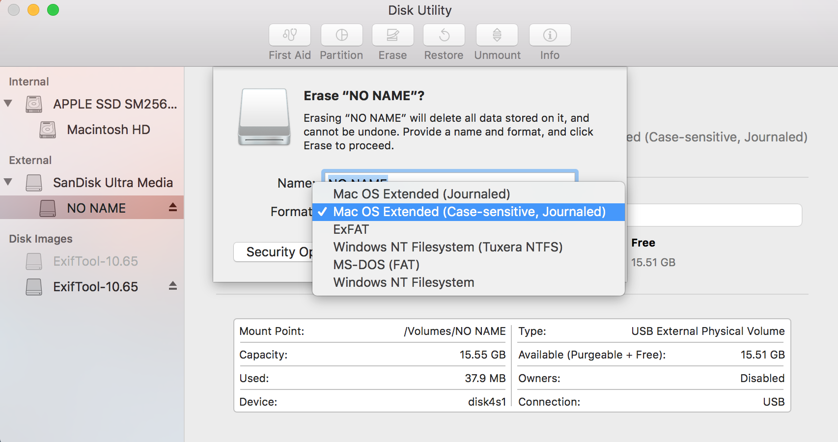 My Disk Utility doesn't have encryption o… - Apple Community