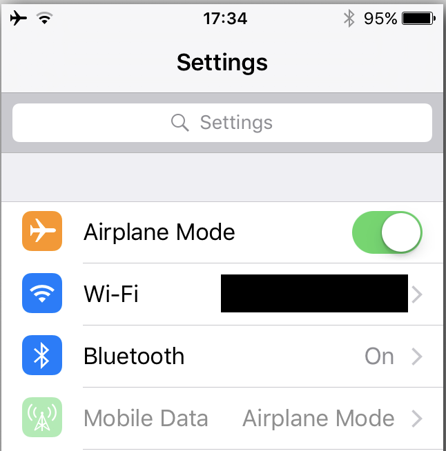 Wifi On In Airplane Mode As Designed Apple Community