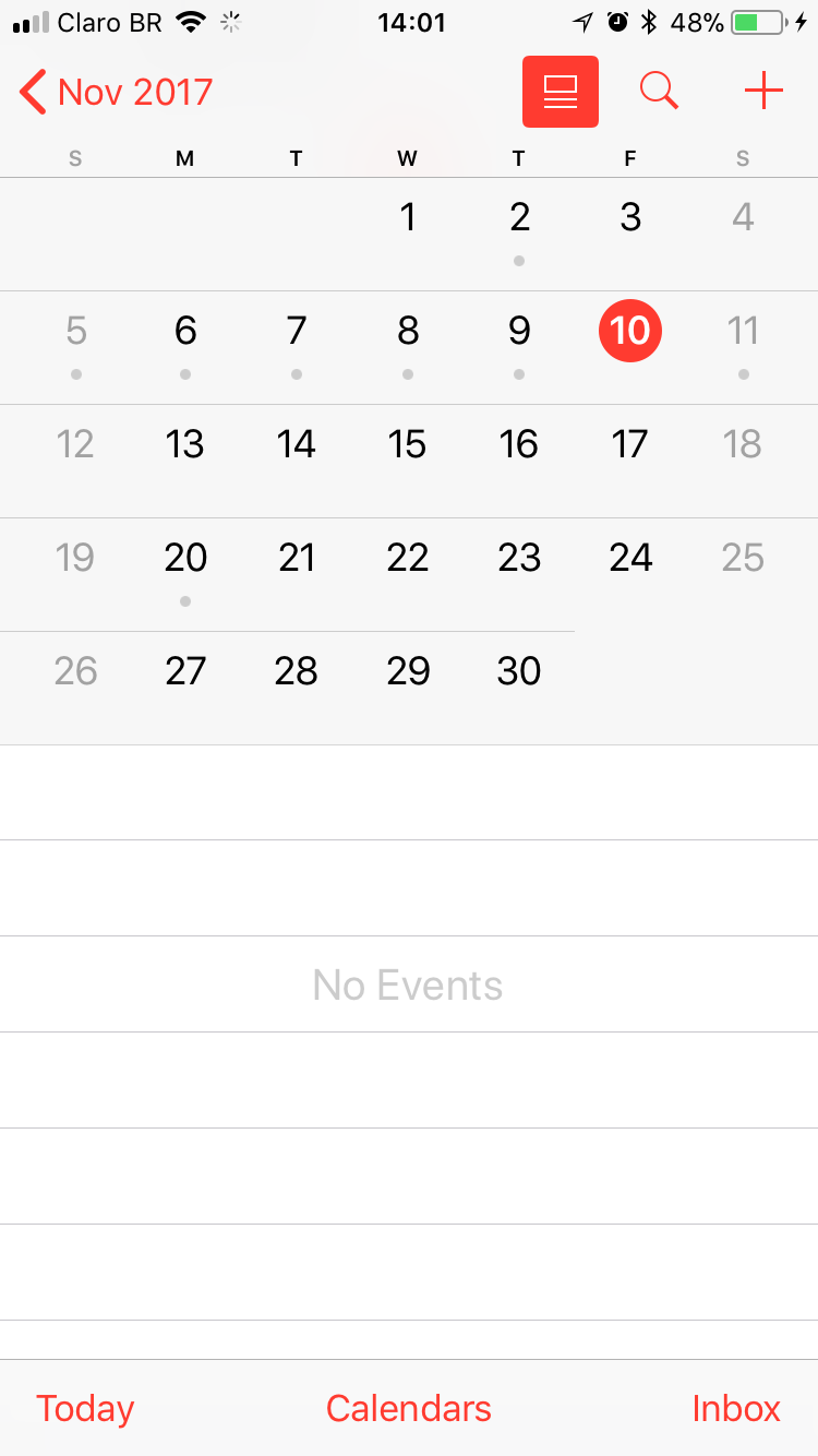 Calendar Bug iOS 11 1 1 App Crash When Apple Community