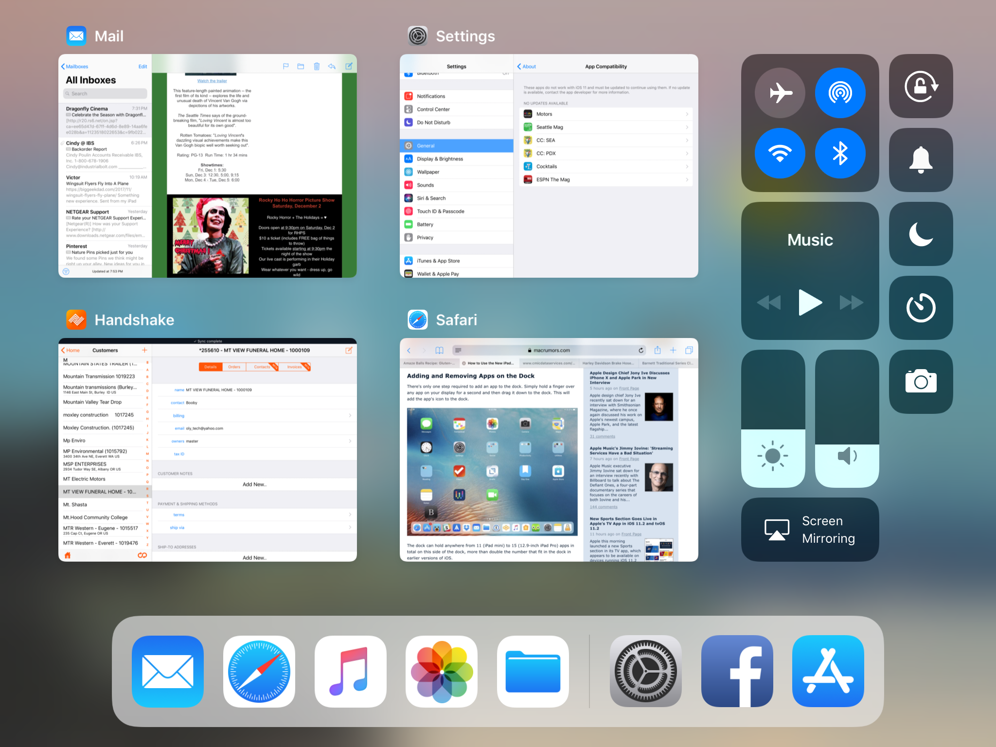 What is the screen called on ipad that sh… Apple Community