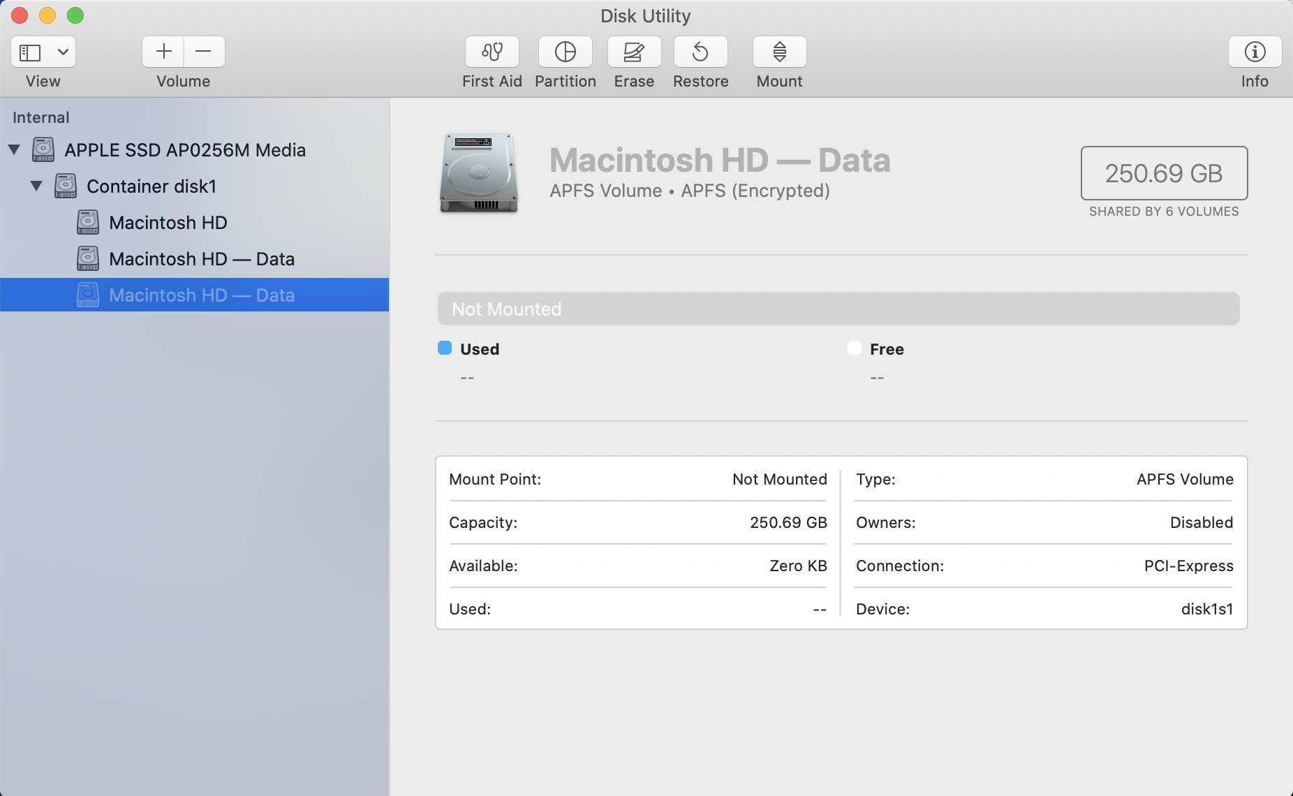 Other Volumes in Container taking 187 GB Apple Community