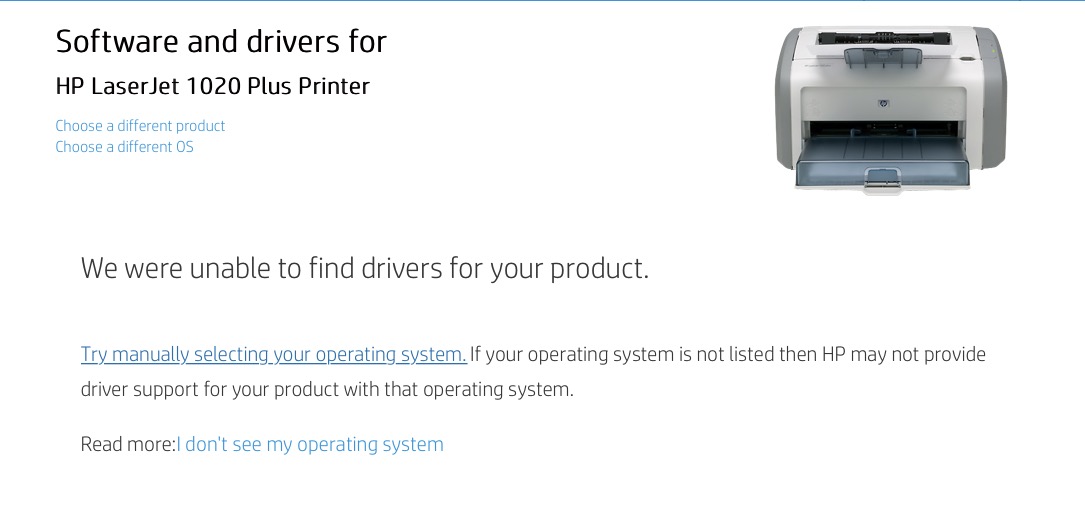 laserjet 1020 plus printer drivers for… - Community