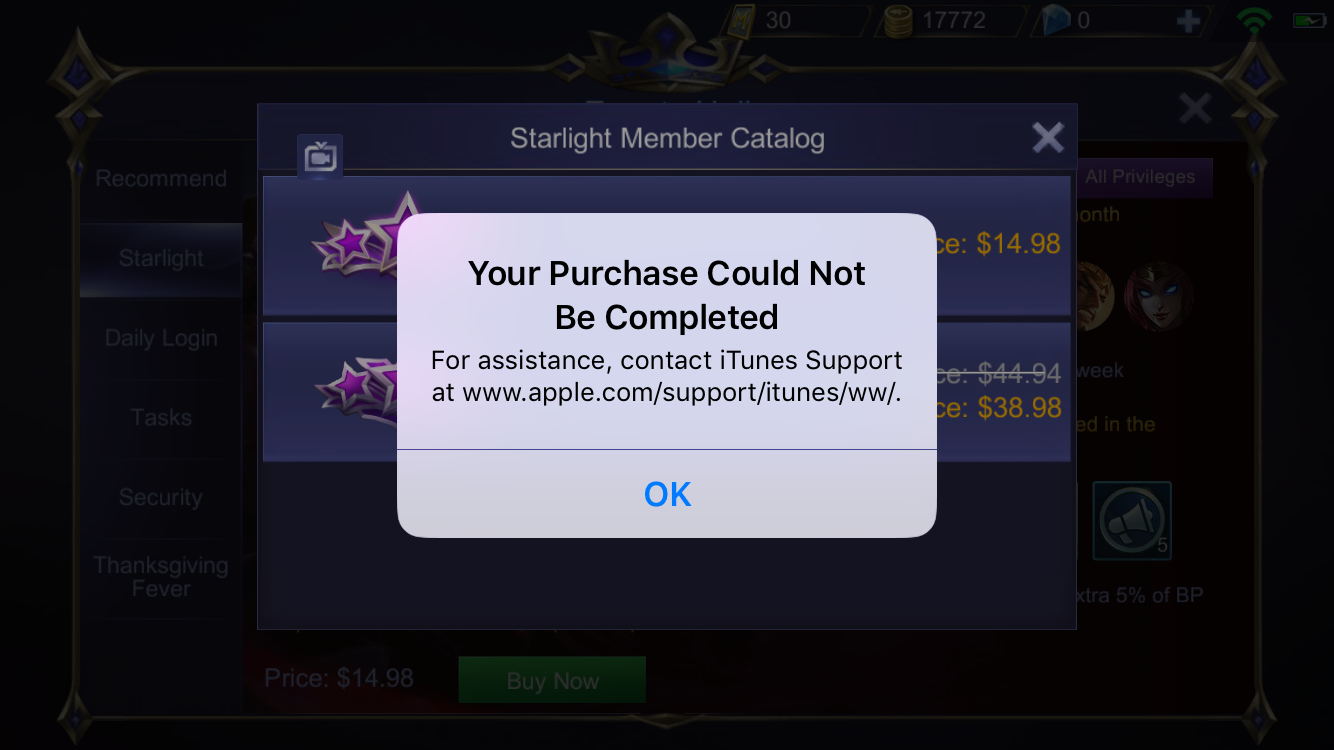 Unable to make purchases in Pokémon GO - Apple Community