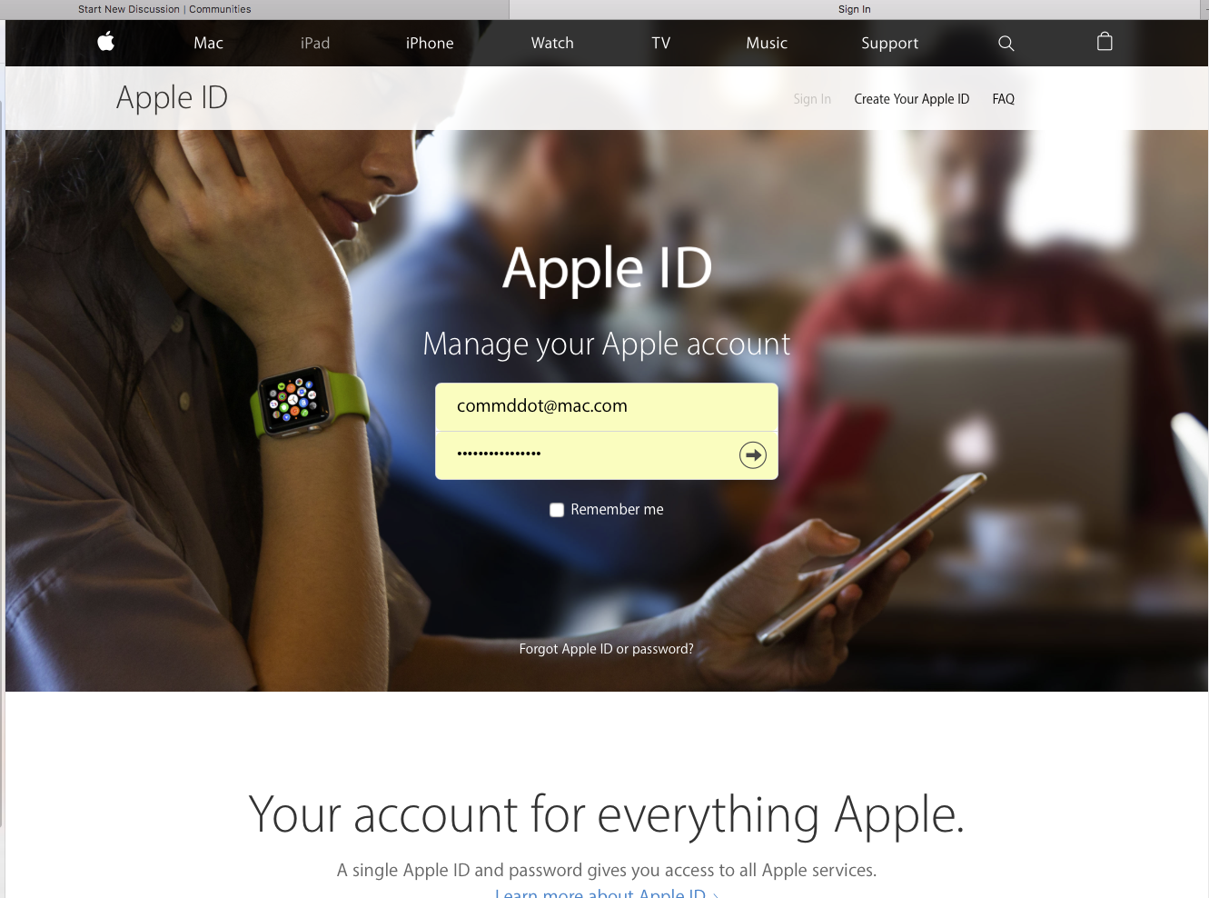 Create apple id