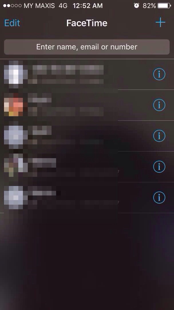 There is no FACETIME AUDIO option in my i… - Apple Community