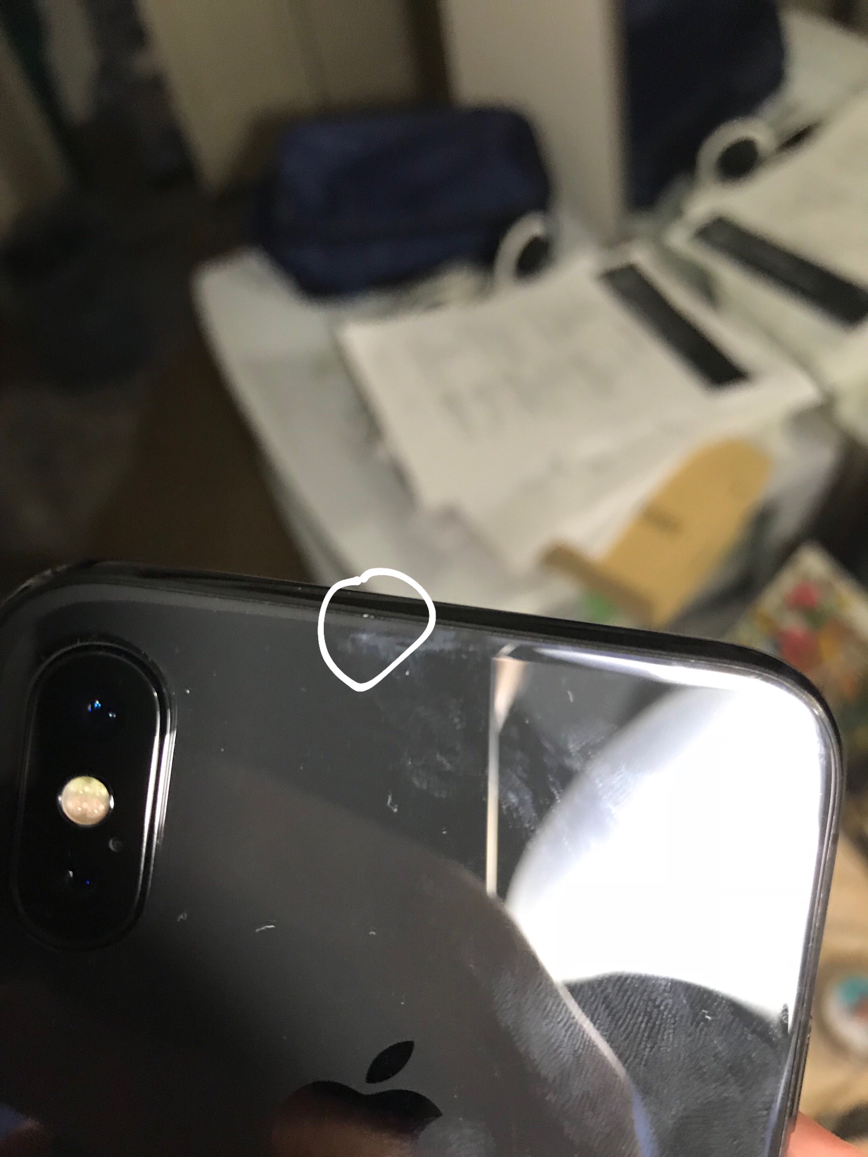 Trying to hide a big scratch on iPhone 6S screen - Ask Different