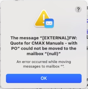 Apple Mail Stuck on Moving Messages - Ven… - Apple Community