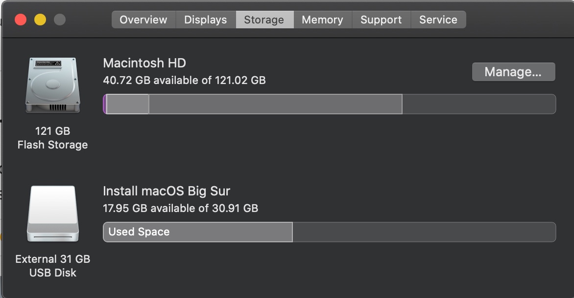 Big Sur Install GB Space Needed Apple Community