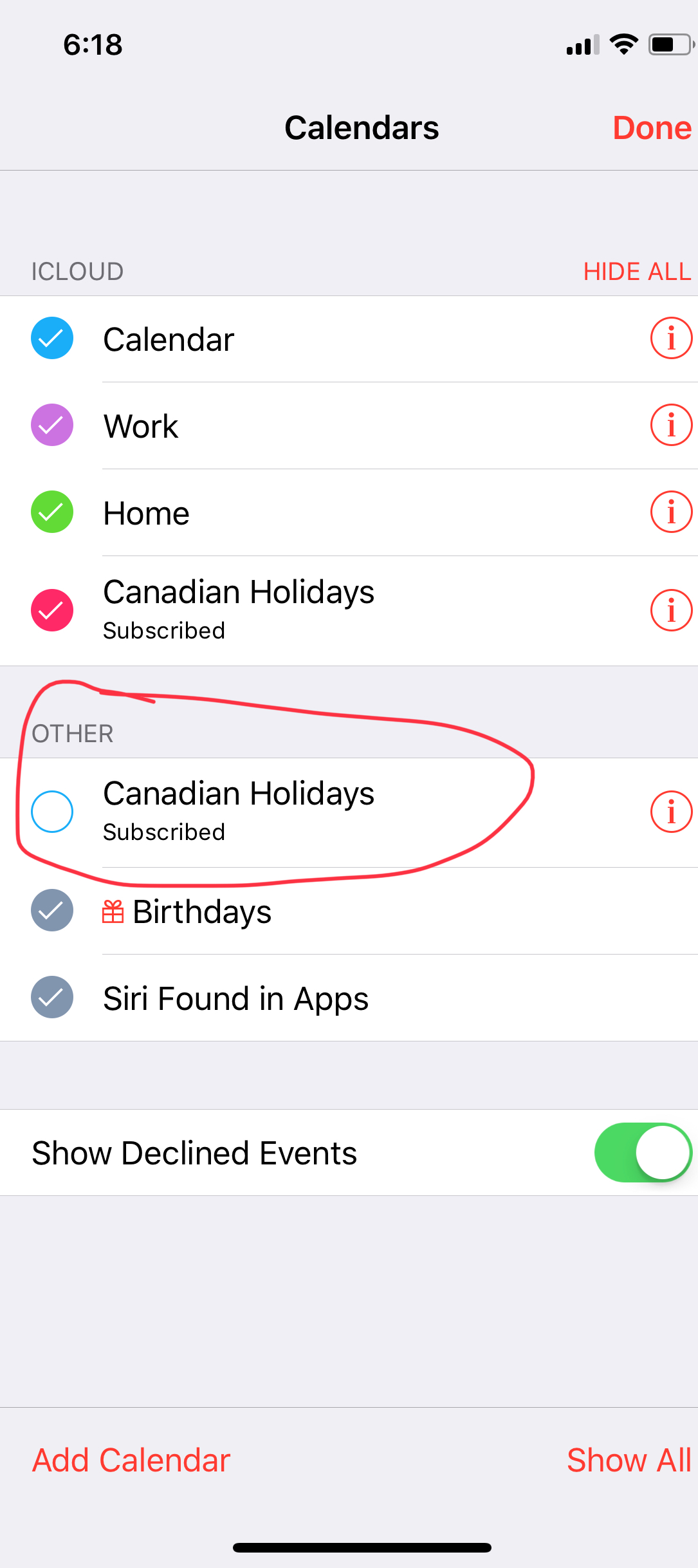 Delete a subscribed calendar on iPhone Apple Community