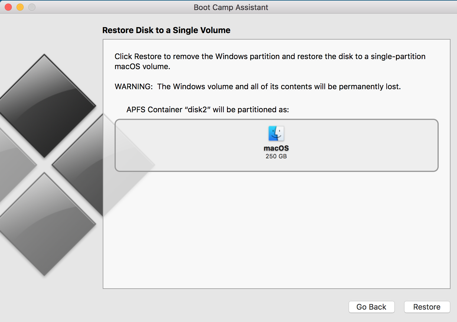 Os mac ошибка no corestorage logical volume groups found